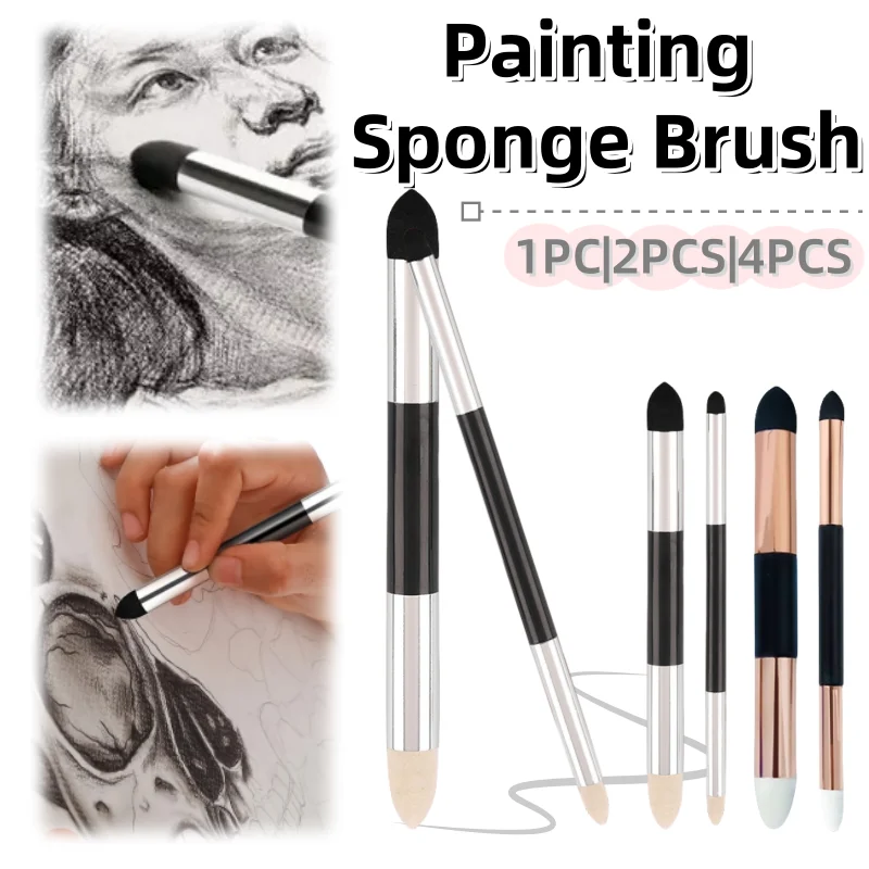 

Double Ended Sketch Eraser Washable High Gloss Art Eraser Sponge Brush Gray Surface Eraser Shadow Eraser Art Painting Supplies