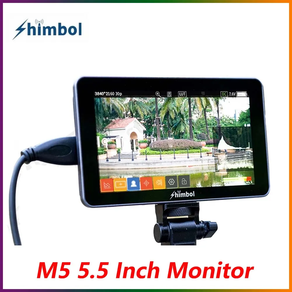 

SHIMBOL M5 5.5 inch Touch Screen Monitor 4K HDMI-compatible High-Definition With Custom 3D LUTs 1200nits Brightness