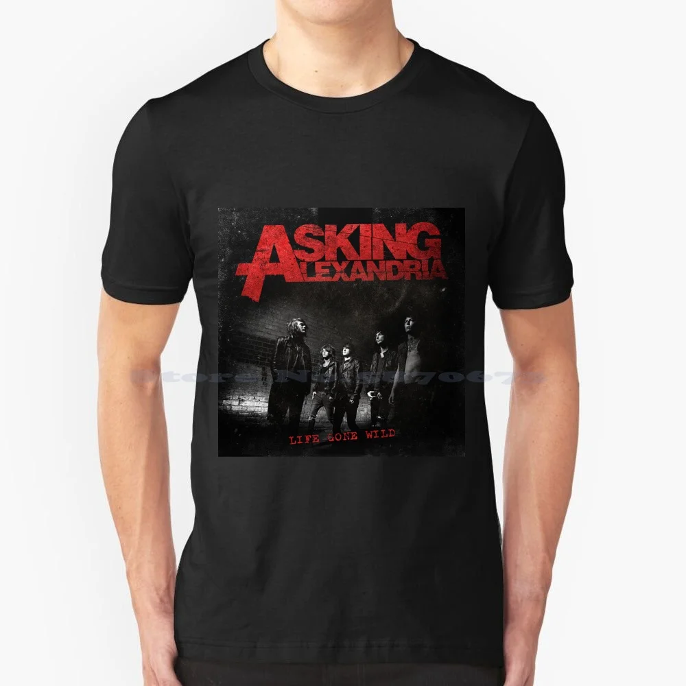 Asking Alexandria Life Gone Wild T Shirt 100% Cotton Tee Asking Alexandria Band Logo Asking Alexandria Logo Asking Alexandria