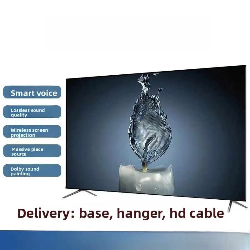 8K منحني 100 بوصة بروتوكول إنترنت صوتي ذكي تلفزيون مسطح 50 70 85 بوصة تلفزيون منحني #4