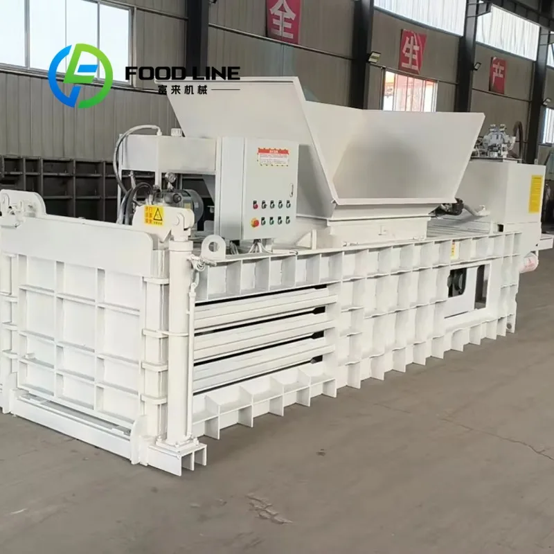 Horizontal Hydraulic Baler Continuous Working Hydraulic Compression For Factory Waste Plastic Bottle Recycling Baler Equipment
