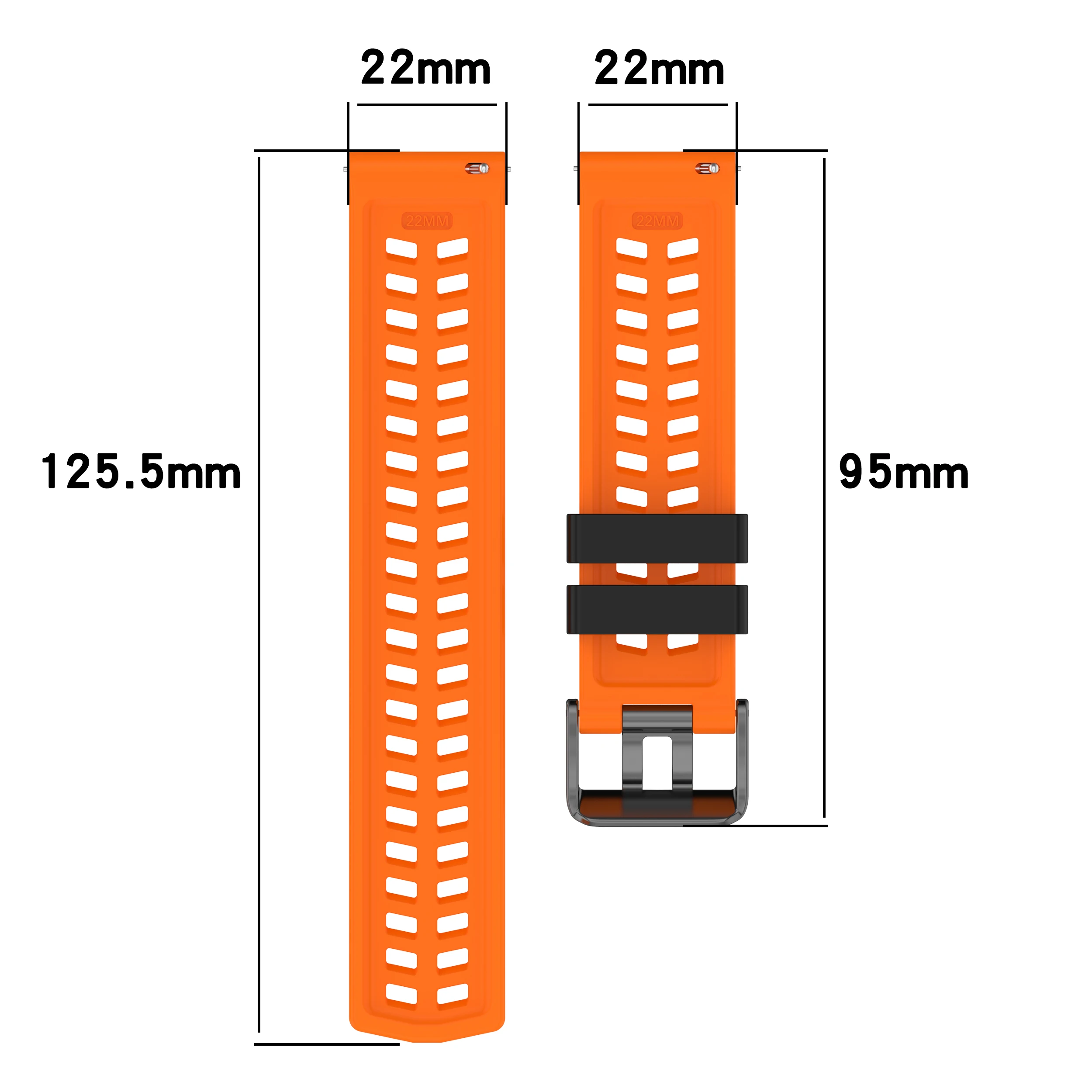 22mm Silicone Watch Strap For POLAR Vantage M3 M2 M/V3 Breathable Band Bracelet Correa For POLAR Grit X2 Pro/Grit X Sport Belt