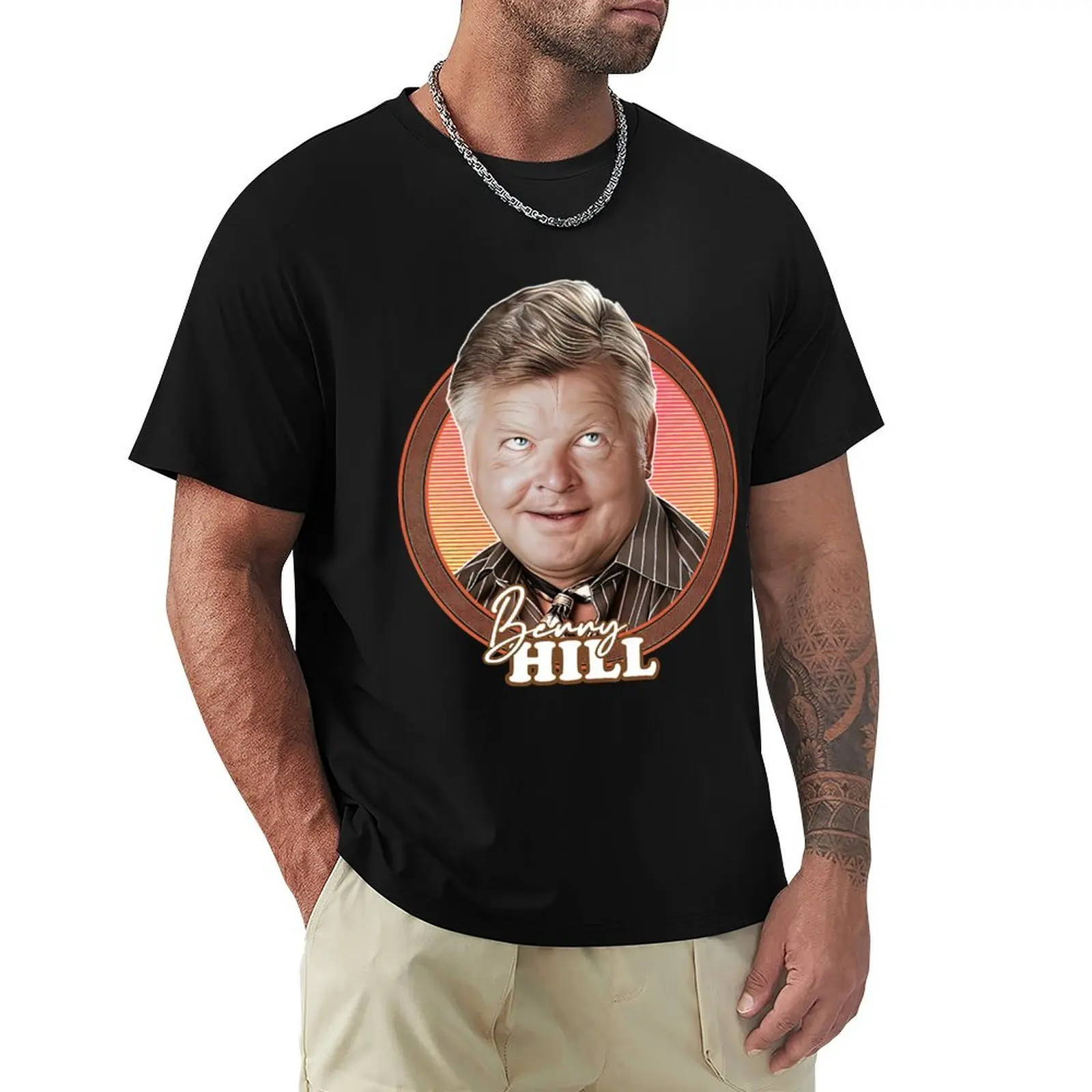 Benny Hill 70s Retro Fan T-Shirt topping man t shirt tees designer shirts men workout shirt