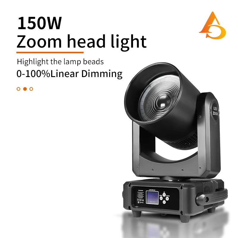 

LED 150W Beam Wash Light DMX512 Moving Head Professional DJ Bar Party Show Stage Effect Lighting