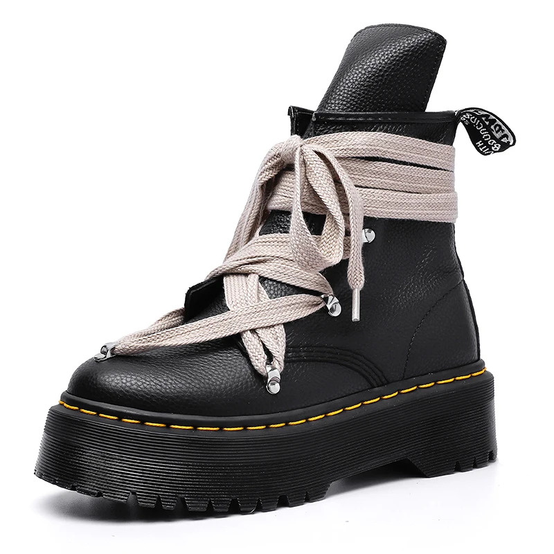 

Мужские ботильоны на платформе, модная дизайнерская обувь с индивидуальным ремешком, брендовые мотоциклетные ботинки высокого качества, повседневная уличная обувь на молнии