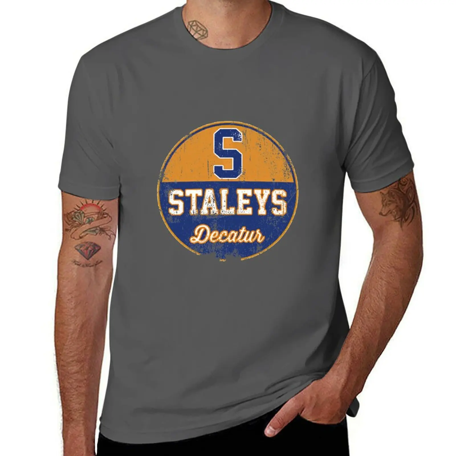 

Decatur Staleys T-Shirt man t shirts for men casual t shirts for man cotton funny T-Shirt