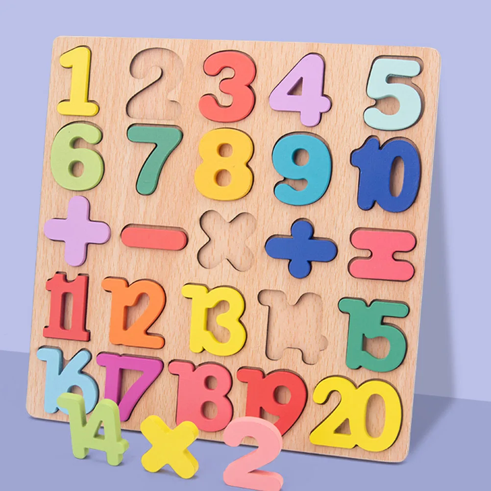 

2 Sets Alphabet Number Puzzle Wooden Toys Kids Learning Games Toddler Educational Toy Practical Puzzles Cognitive Skills Hand