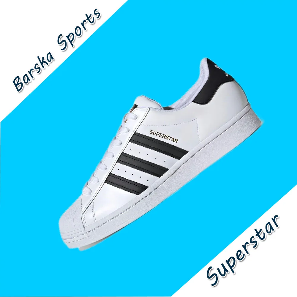 Adidas New SUPERSTAR Low Men and Women Sneaker Classic Casual Board Shoes Lightweight and breathable Sneakers Black&White