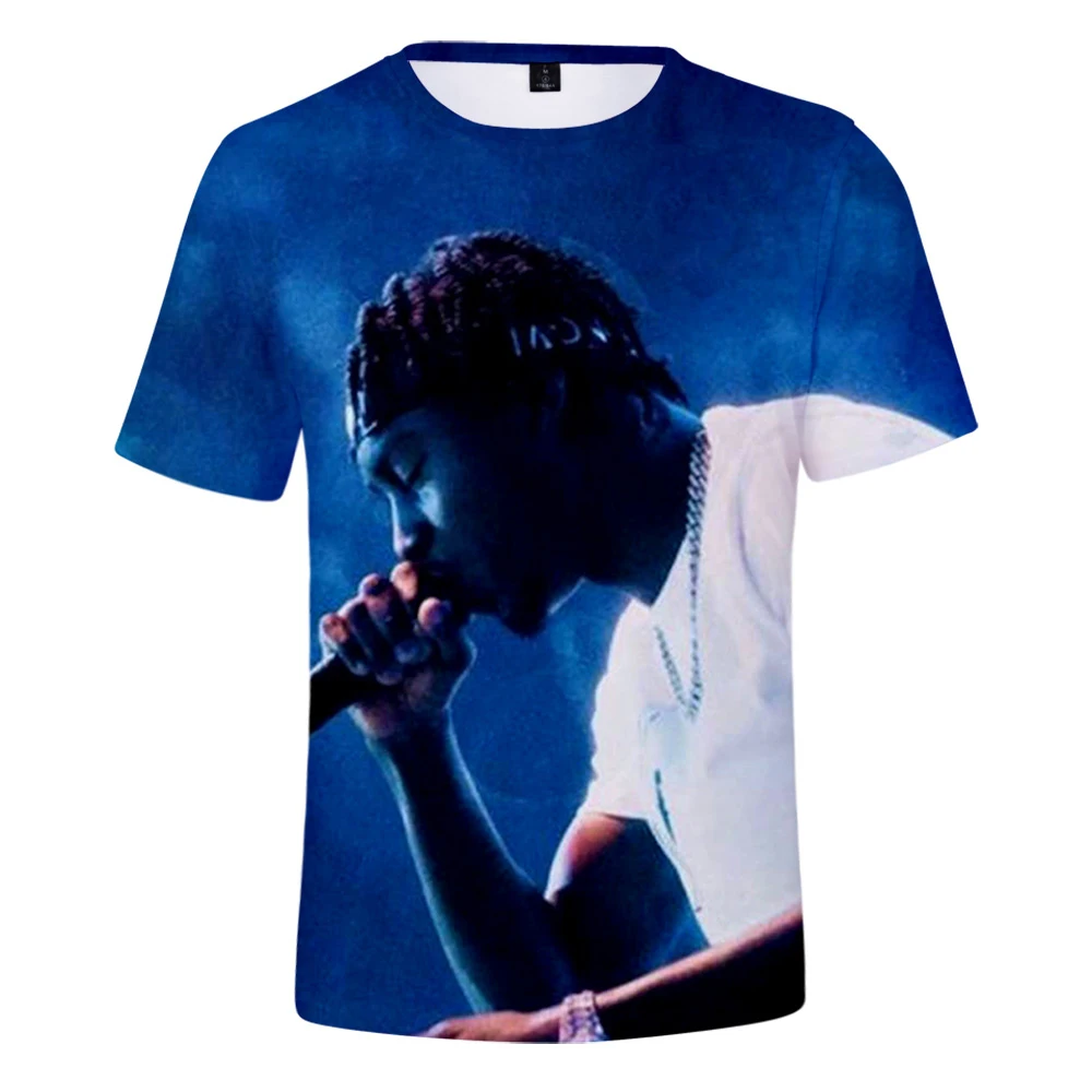 2026 ليل تجاي التي شيرت للجنسين Crewneck قصيرة الأكمام النساء الرجال تي شيرت مغني الراب الأمريكي 2022 نمط غير رسمي ملابس ثلاثية الأبعاد