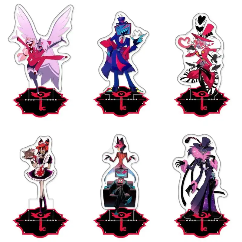 

Акриловая фигурка-подставка для декора рабочего стола: Аниме «Hazbin Hotel» — Вокс, Аластор, Хаск, Чарли Морнингстар (красивый дизайн)