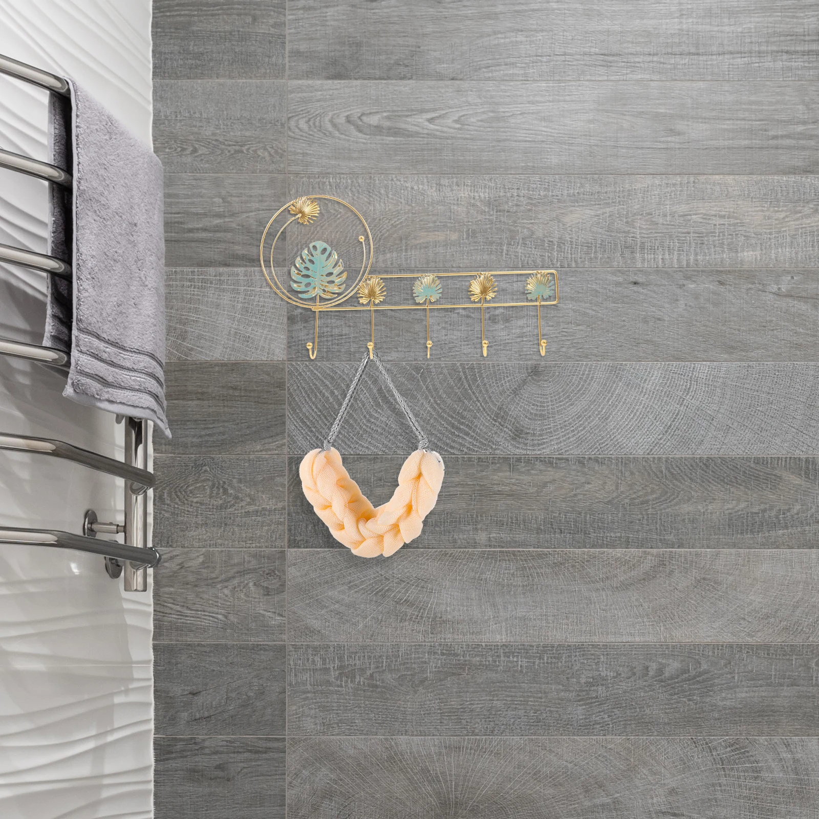 Gancho de pared de hierro para llavero, colgador de abrigo de entrada, soporte decorativo para toallas de baño, ganchos de armario resistentes, montaje en pared de granja