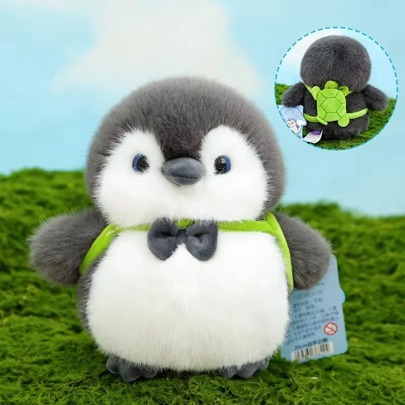 Juguete de peluche de pingüino de 22cm, lindo mundo del océano, muñecos de pingüino suaves, regalo de cumpleaños para niñas, regalo de compañero, interesante juguete de peluche de tendencia