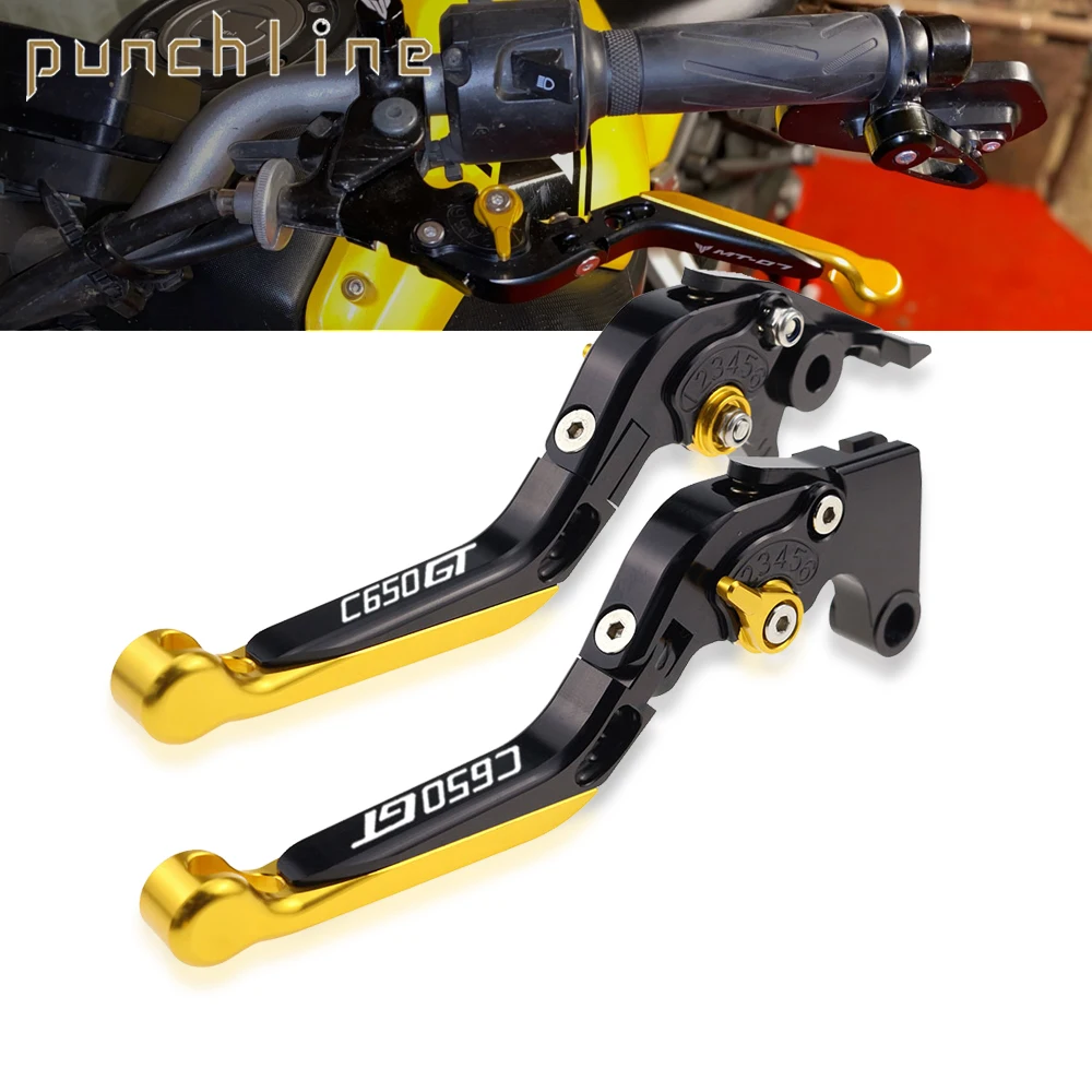 

Fit C650 GT 2016-2020 Adjustable Clutch Handles For C 650 GT C650GT Folding Extendable Brake Levers