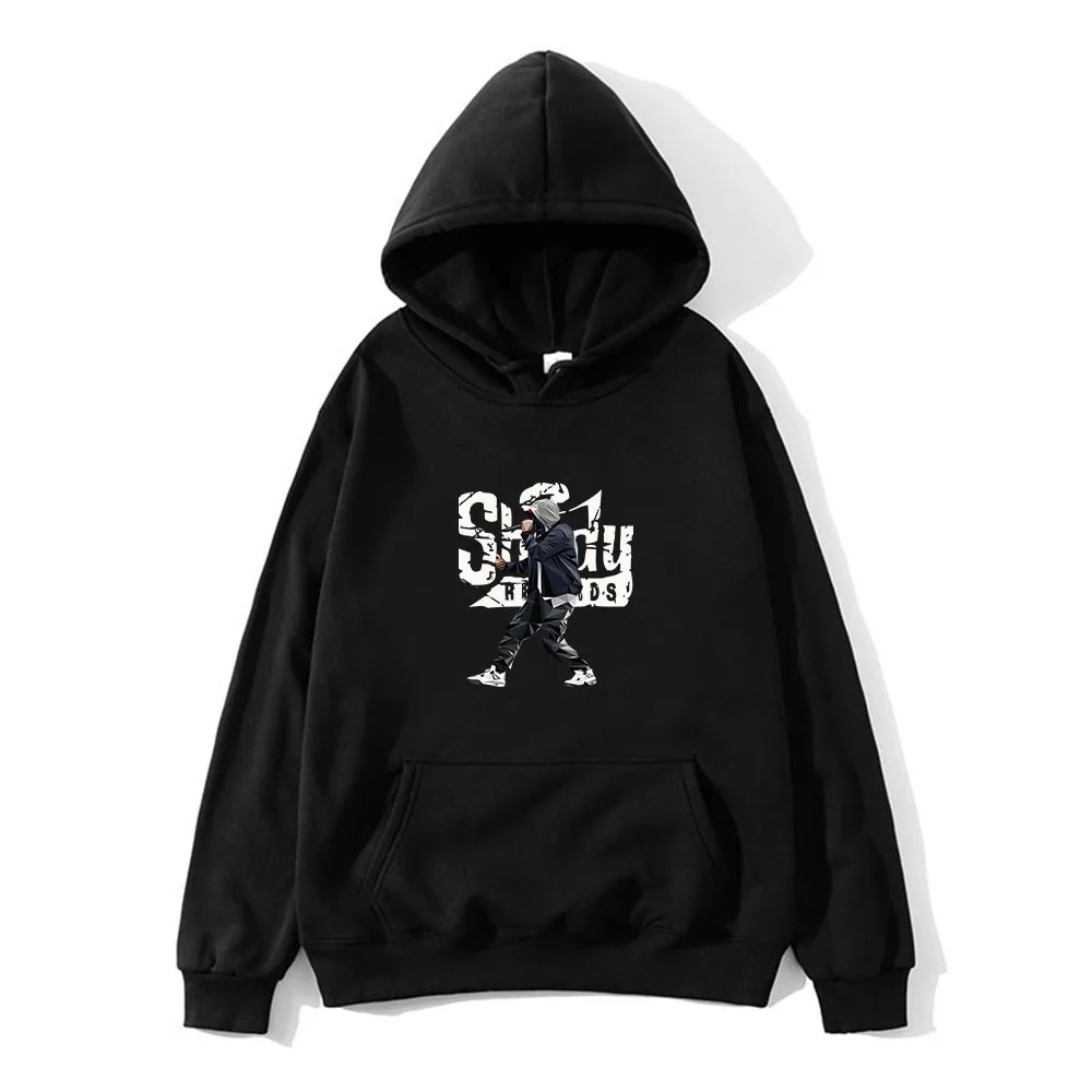 Eminem Hoodie for Winter Fleece Comfortable Sweatshirt Funko Pop RAPPER Hooded Fashion Clothes Ropa Hombre Long-sleeved Hoody