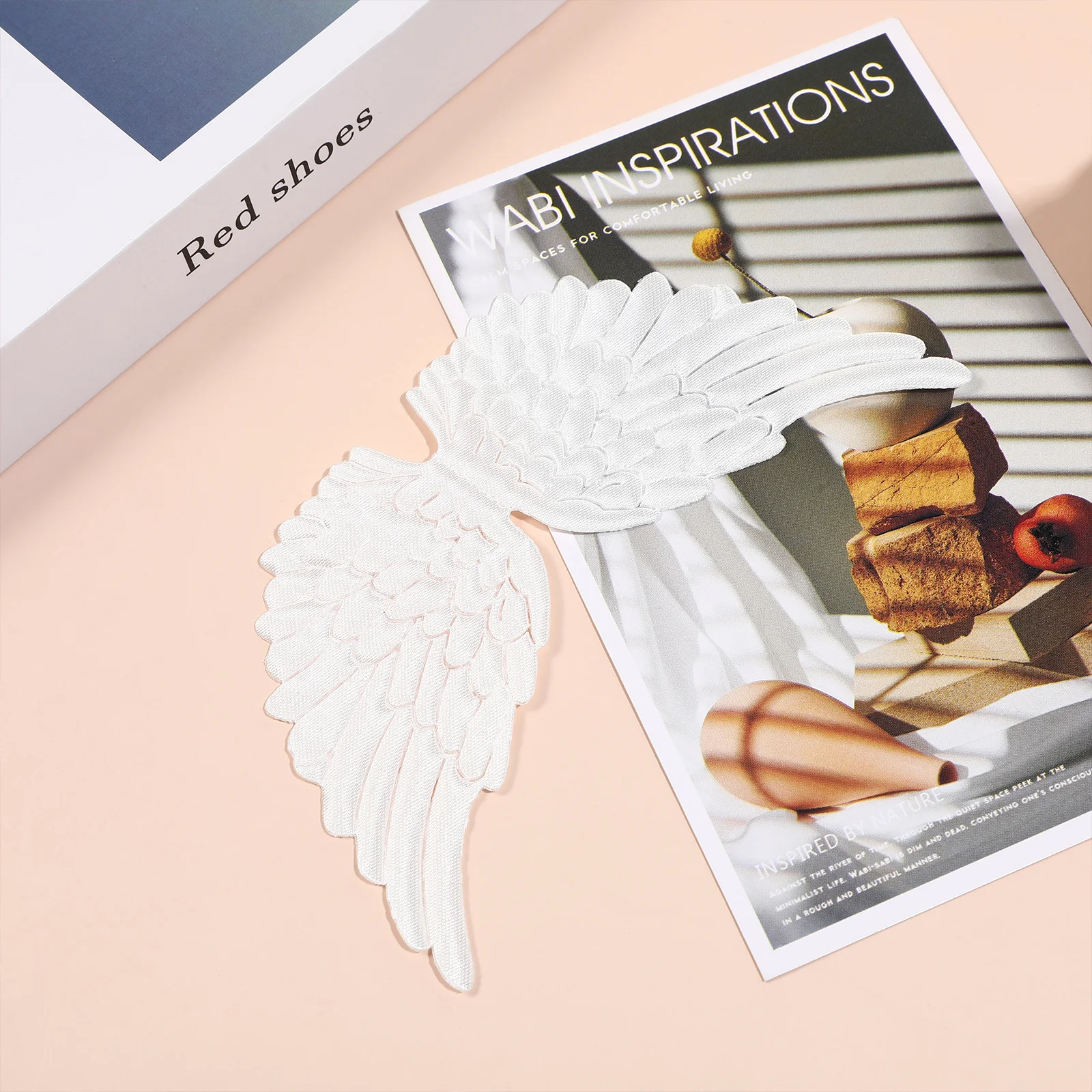 

12Pcs DIY Angel Wing Pendants Premium Cloth Material Realistic Hanging Decorations Clothes Backpack Accessories