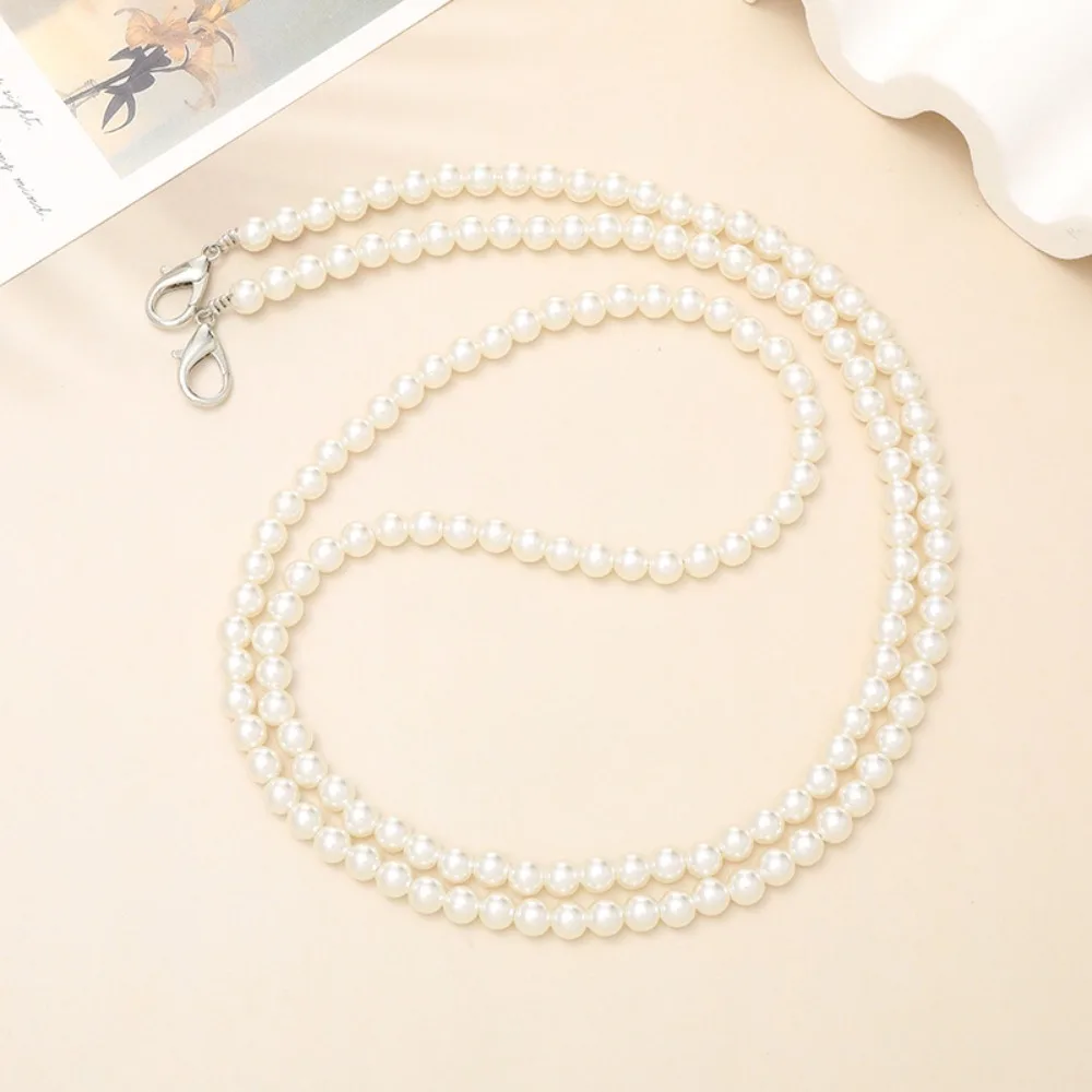 

Fashion Beaded Pearl Strap Mobile Phone Lanyard Sling Anti-lost Crossbody Chain DIY Bag Accessory Bag Chain