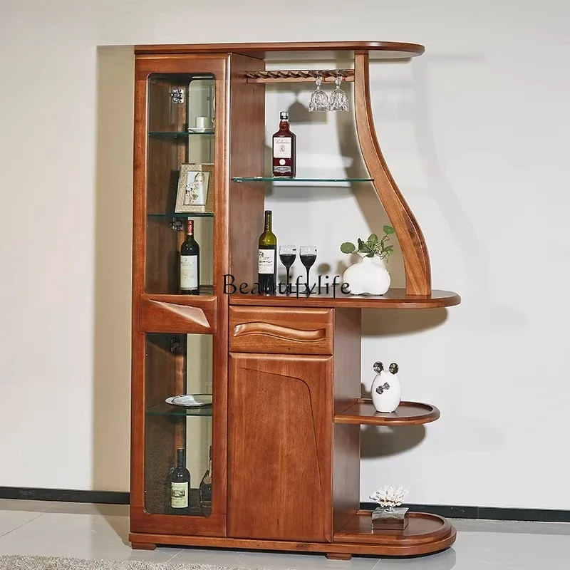 

yj32 Living room solid wood partition cabinet double-sided screen cabinet