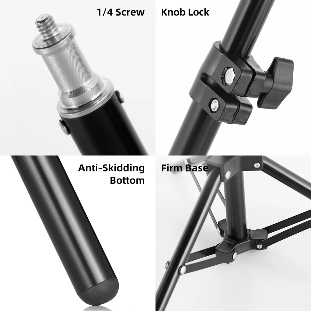 55cm 75cm MIni Tabletop Light Stand Tripod Background Support for Photo Studio Flash LED Video Light Softbox Umbrellas