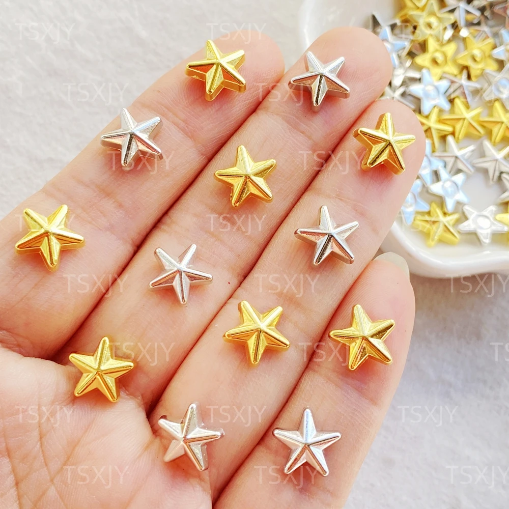 50pcs New Cute Resin Mini Gol - Star Flat Back ulasan dan harga