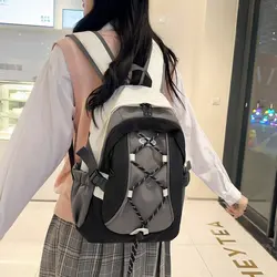 Women Backpack Teenage Girls Laptop Rucksack Student Shoulder School Bag Korean Style Schoolbag 2024 Hit Color Bagpack Mochila