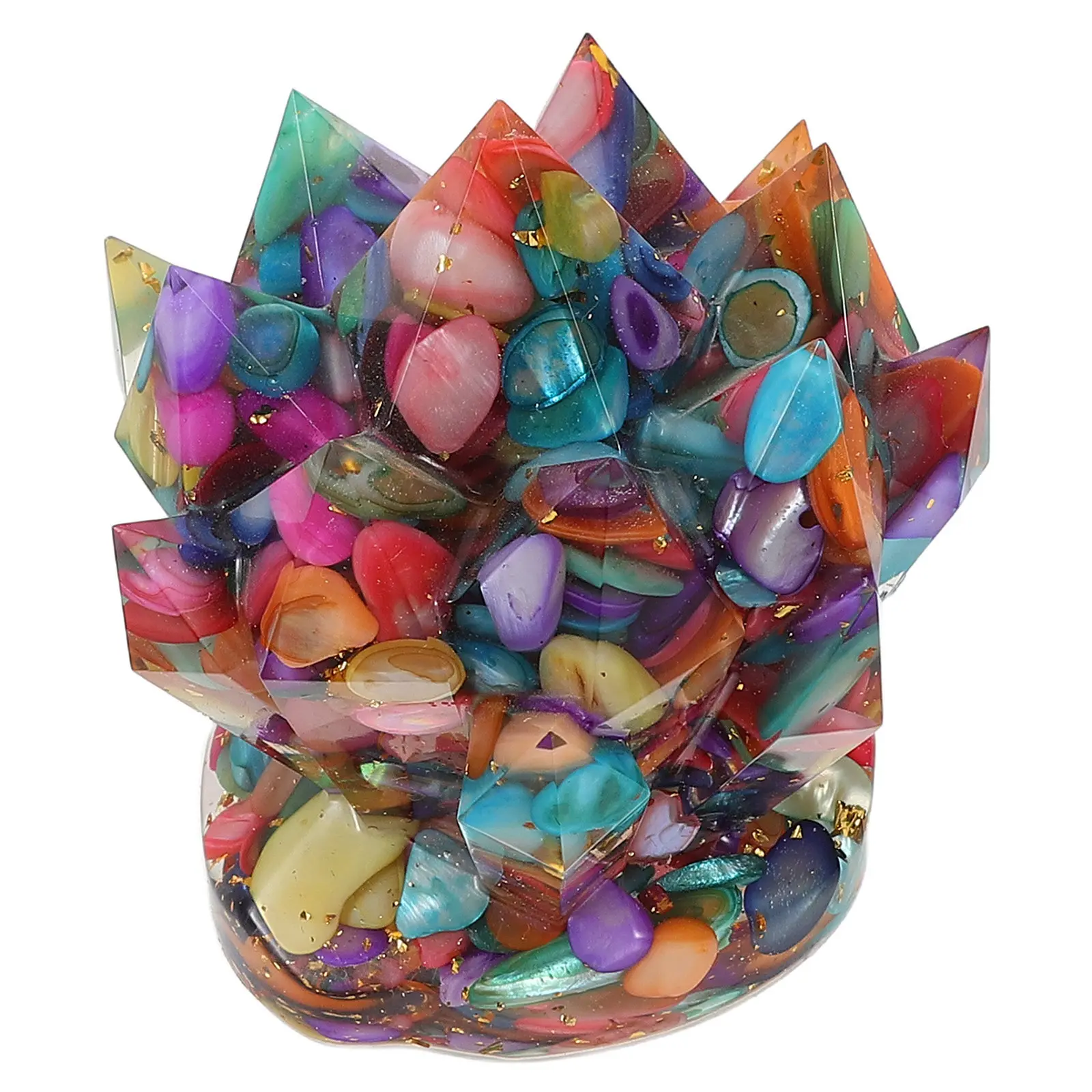 Natural Crystal Cluster Desktop Decoration Unique Irregular Stone Sculpture Colorful Crystal Ornaments Office Home Table Decor