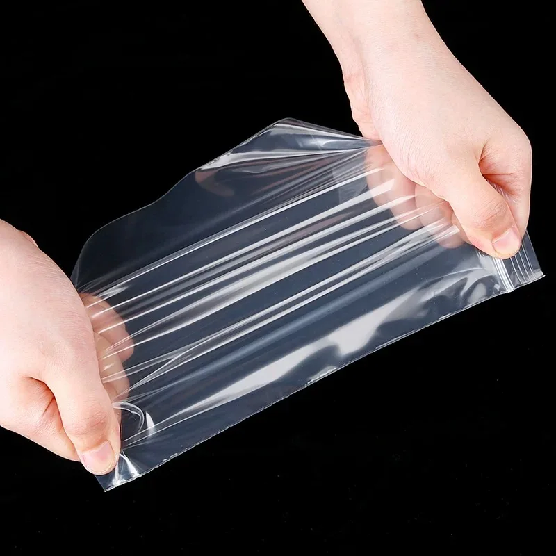 Jewelry Ziplock Zip Zipped Lock Reclosable Plastic Poly Clear Bags Thickness 0.12mm