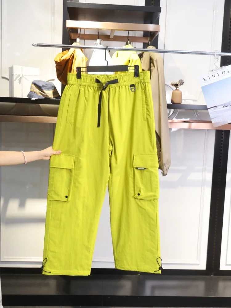 

Мужские зимние утепленные термоштаны DongJia: прямые брюки из нейлона для работы и повседневной носки на осень-зиму