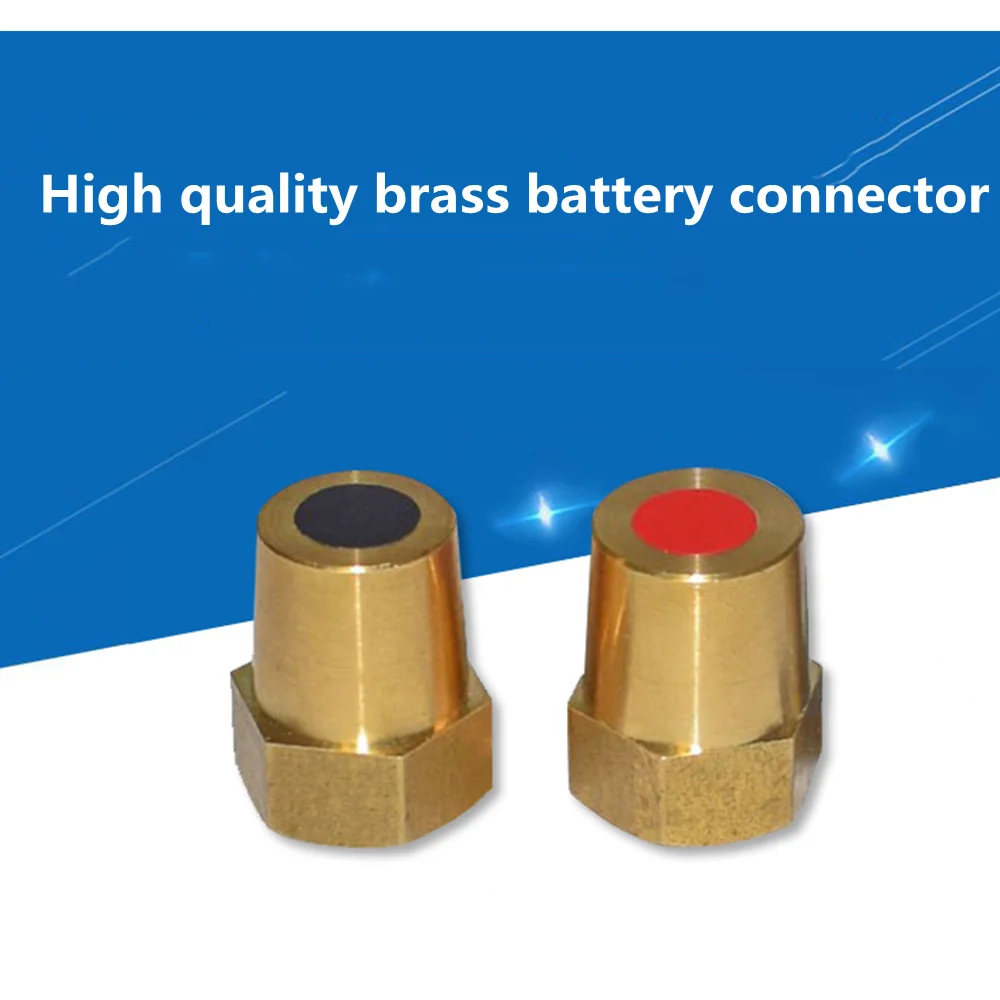 Car Battery Terminal Connector Clamp M8 Brass Stud Wire Binding Post Thread Screw Power Supply Connector Terminal