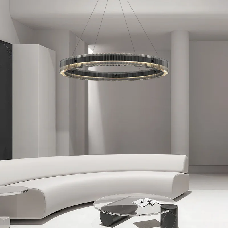 Simple Led Pendant Lights Ceiling Chandeliers Black Hanging Lamp Lustre Luxury Room Decor Bedroom Dining Room Living Room