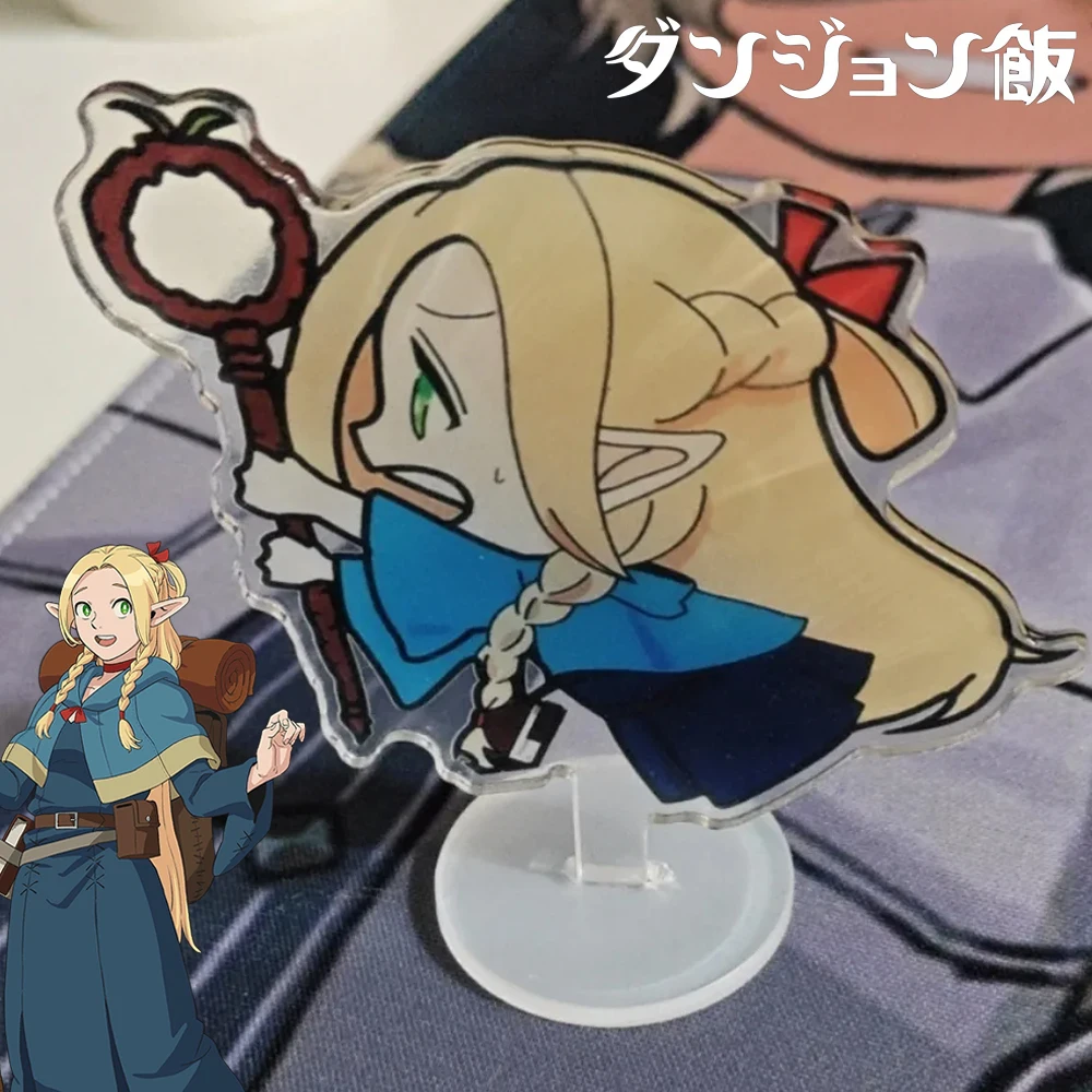 Anime Delicious in Dungeon Marcille Cosplay Acrylic Stand Figures Model Rotatable Standing Plates Desk Decoration Ornament