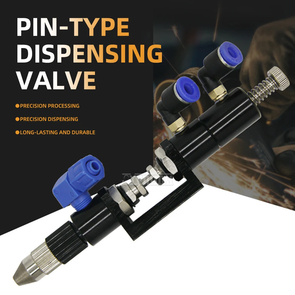 

QLH-23A верхний игольчатый дозирующий клапан, одинарный клапан для дозирования жидкости, всасывающий верхний игольчатый дозирующий клапан, насадка для пистолета для клея