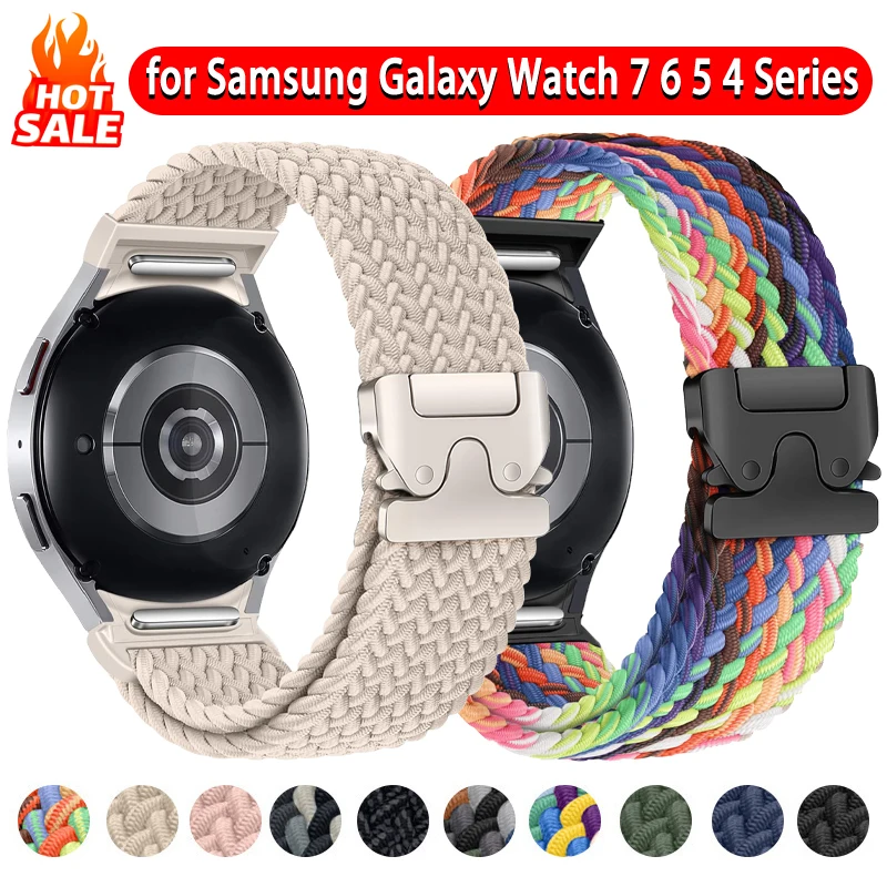 

Parachute Band for Samsung Galaxy Watch 7 6 5 4 FE 40mm 44mm/5 Pro 45mm Braided Correa Bracelet Watch6 Classic 47mm 43mm Strap