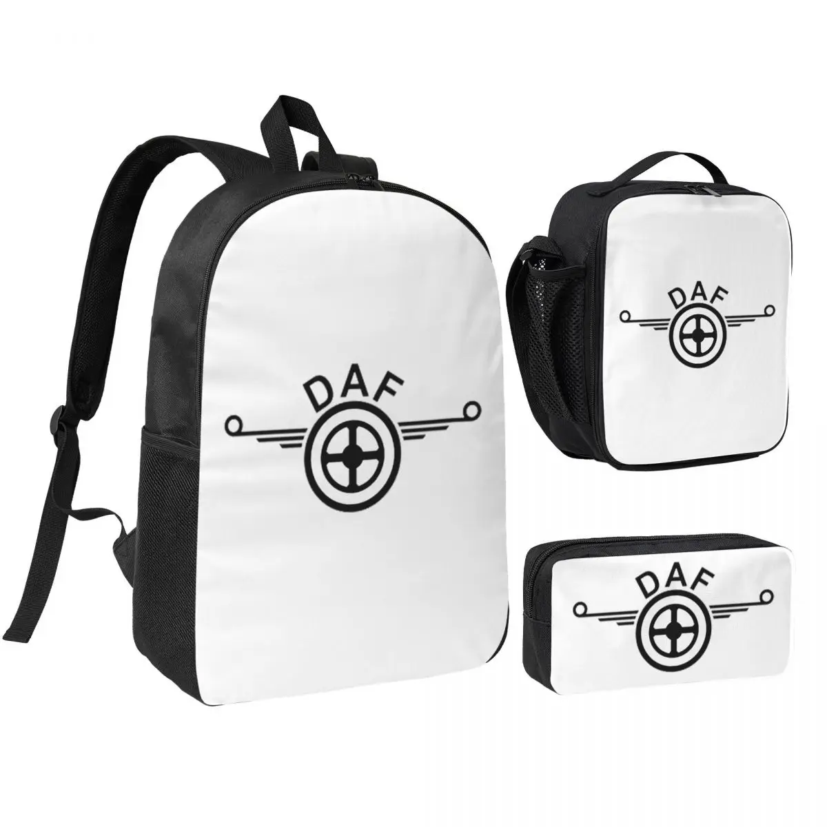 

Daf Truck Logo Vector Design Backpack Boys Girls BookBag School Bag Shoulder Bags 3ps Insulated Lunch Bag Pencil Case