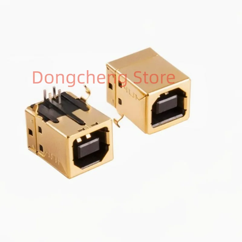 

Gold Plated USB / 2.0 connector B female seat 90 degree plug-in plate gold plated female seat printer female seat interface