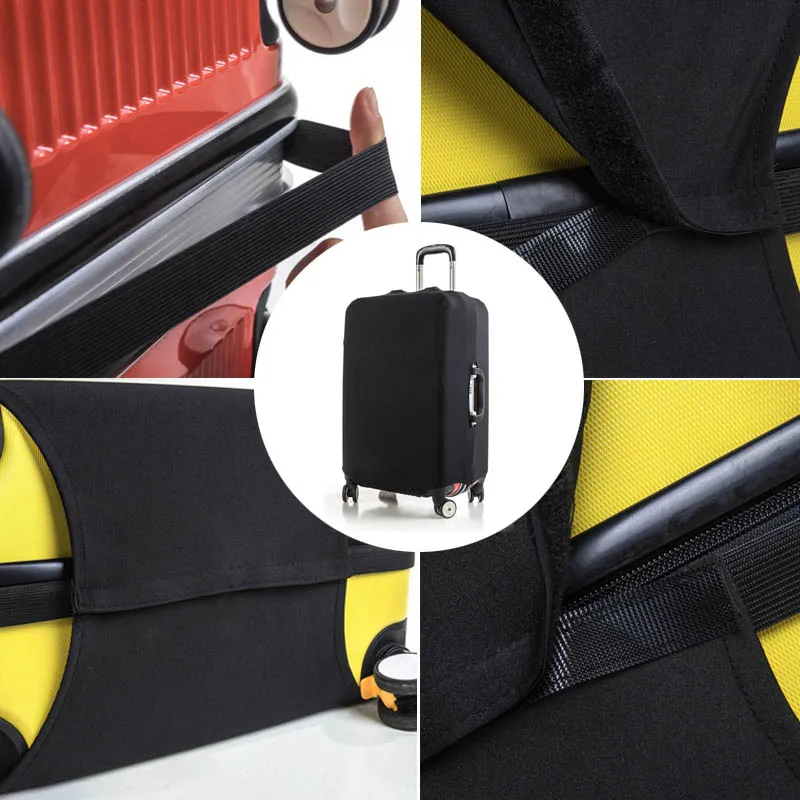 Funda de equipaje de tela elástica, Protector de maleta, antipolvo, adecuada para organizador de viaje de 18 a 28 pulgadas