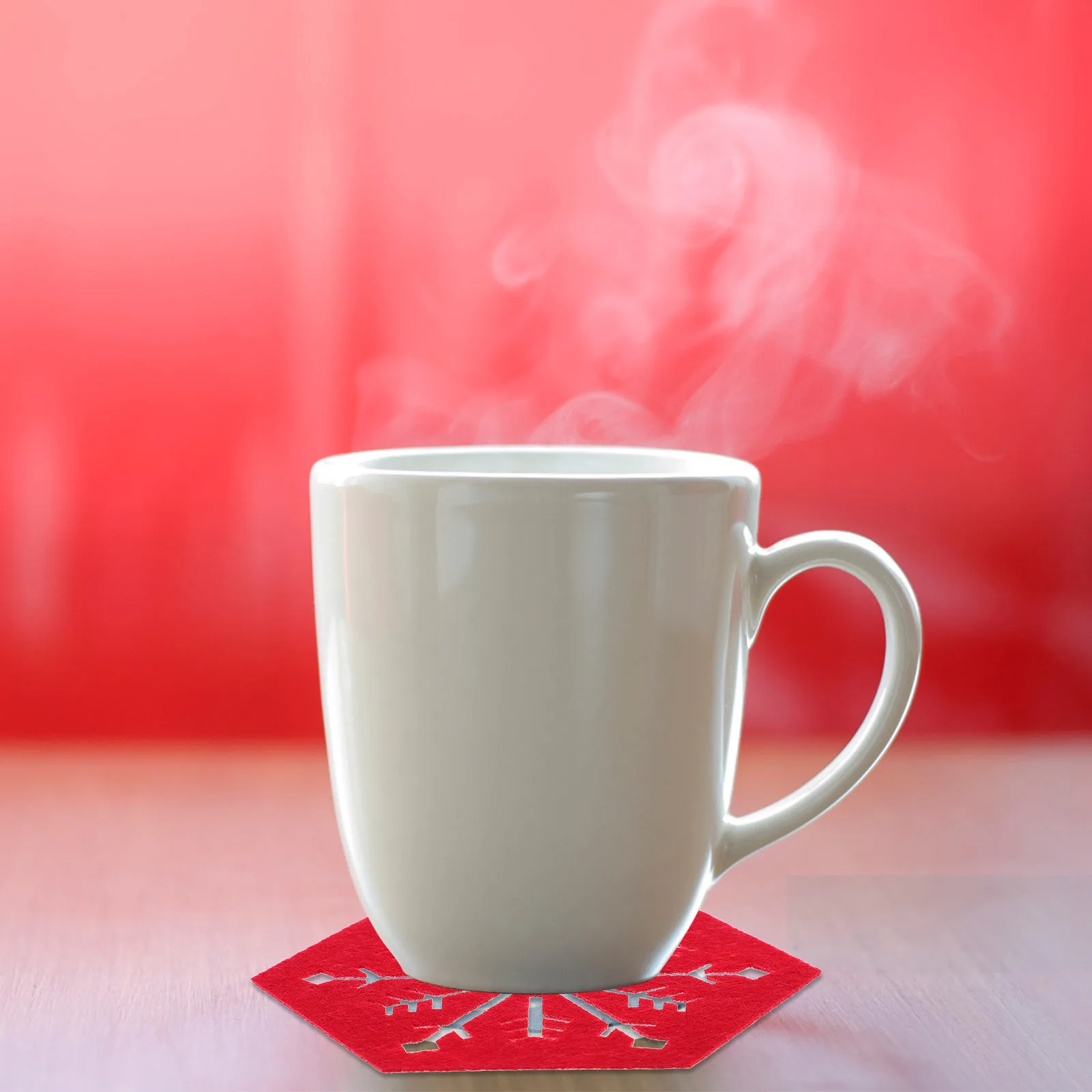 

4pcs Snowflake Table Mats Christmas Placemats Cloth Dinner Coasters Non-Slip Heat-Resistant For Home Party Decoration Xmas