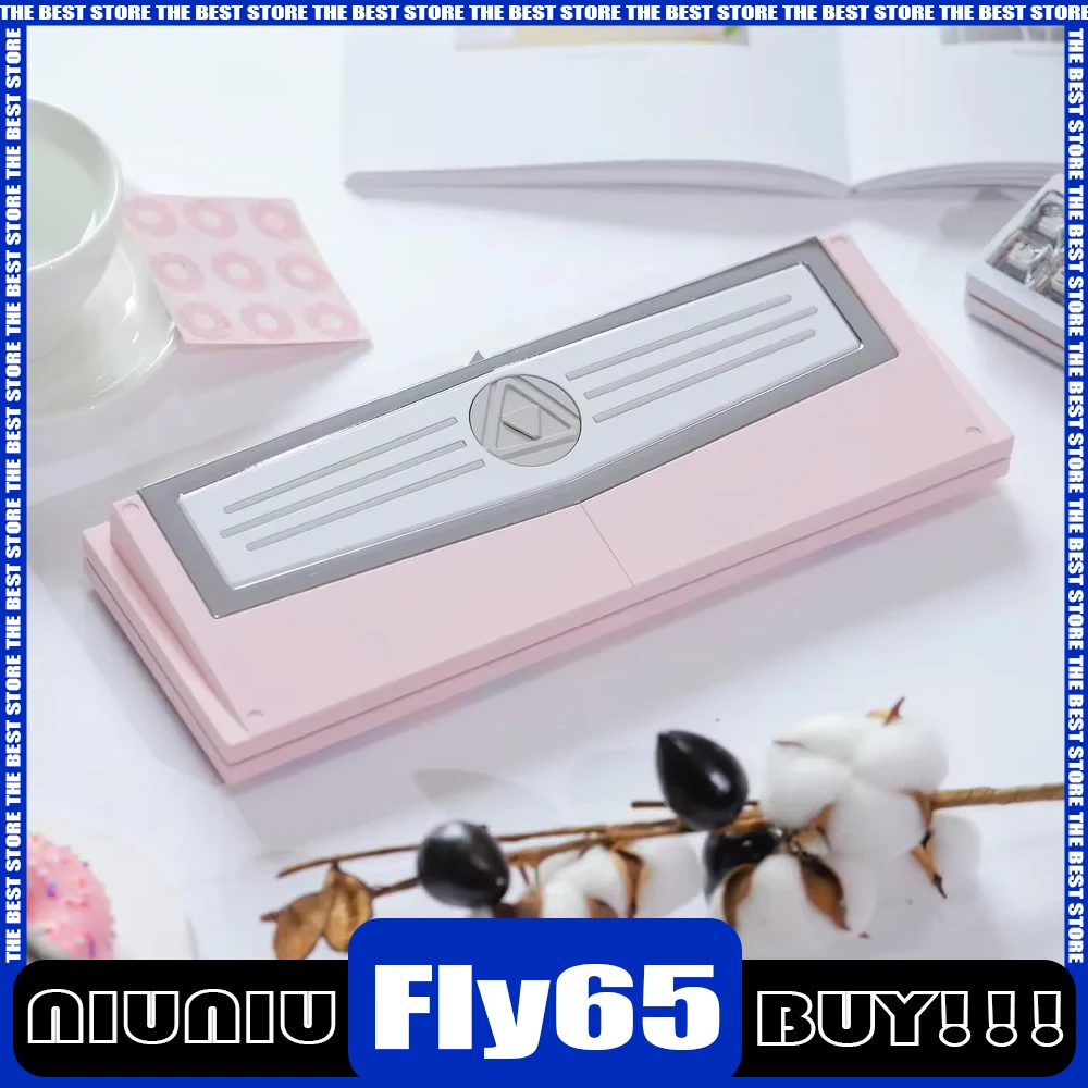 

Клавиатура Fly Vision Fly65 Механическая из алюминиевого сплава, трехрежимная беспроводная клавиатура под заказ, с заменой прокладки, подарок для любителей ПК Qmk/Viahot