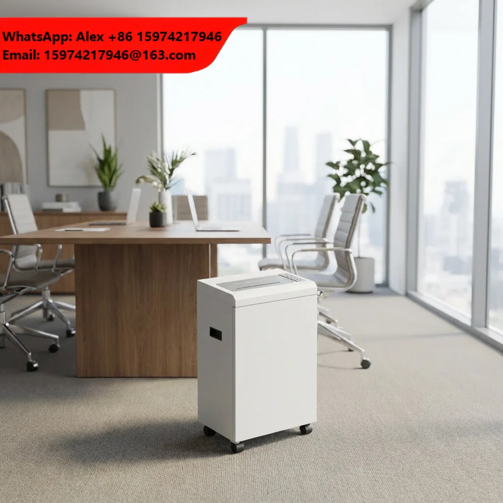 P4 Cross-Cut 35-sheet P4 Metal 240mm 80L Pull-out Paper Shredder For Cd & Card