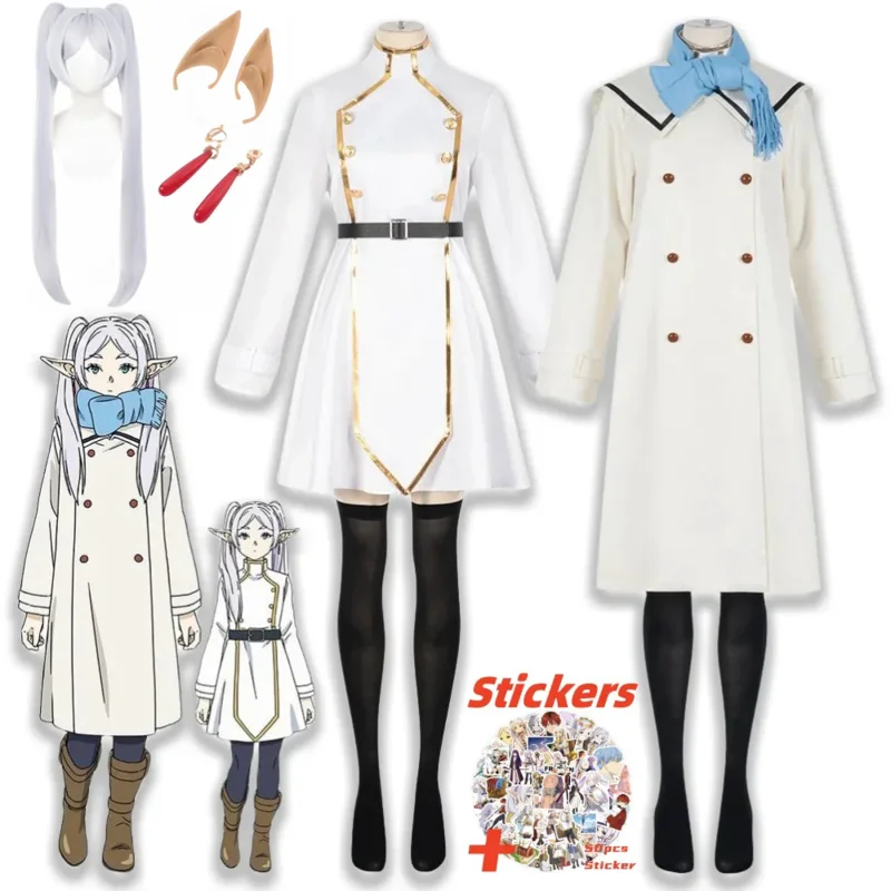 

Новый костюм для косплея Sousou No Anime Beyond Journey's End 2021, парик, костюмы Frieren RER12 RQR12