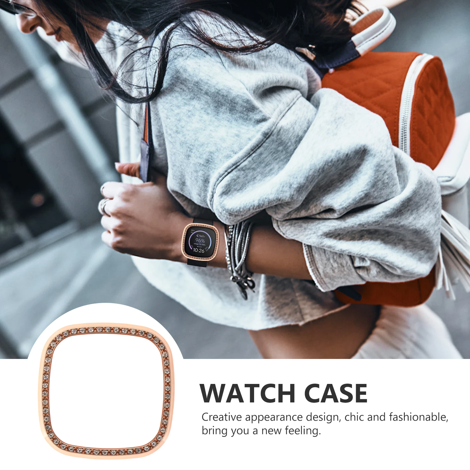 

Electroplating Protective Shell Shockproof Watch Protector Cover Frame Case Screen
