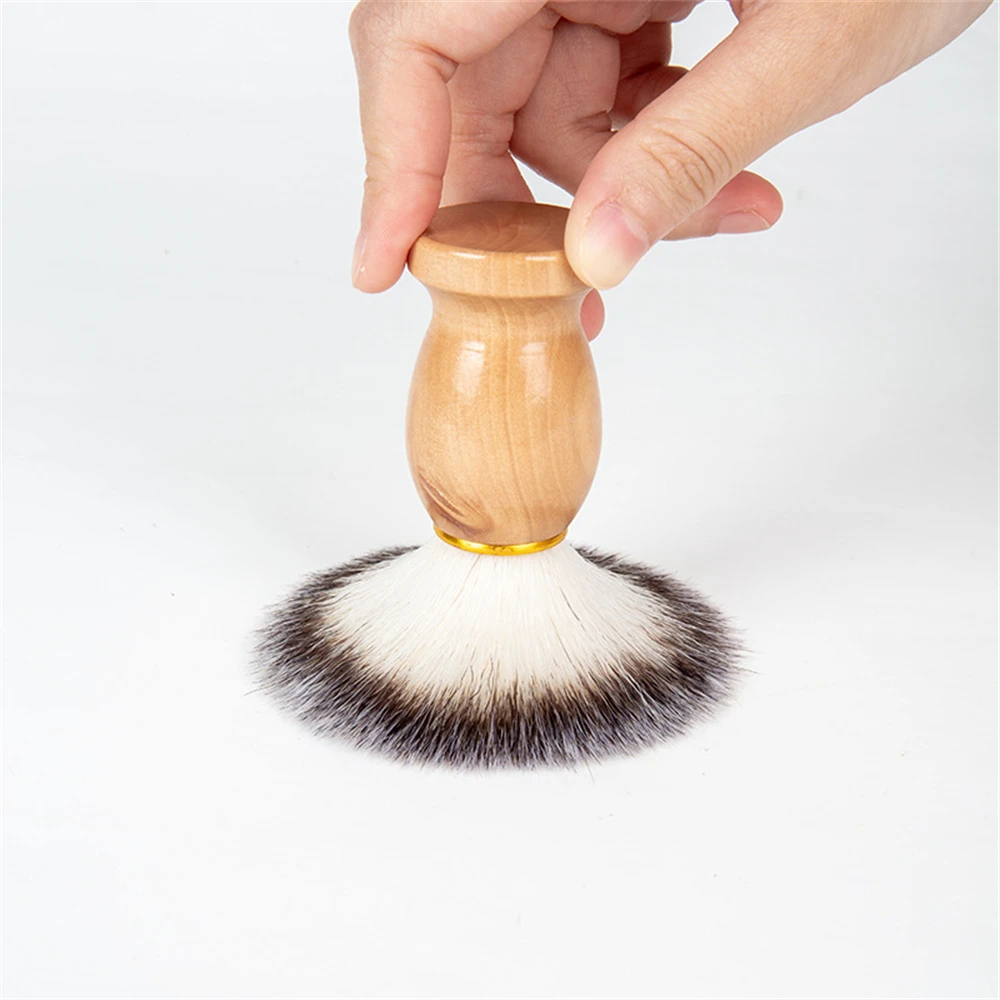 Nylon Hair Manual Beard Brush Wood Beard Brush Bristles Convenient Beard Brush Beauty Hair Tool