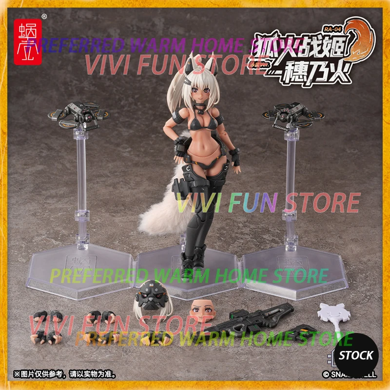 In Stock Original RA-04 FOXFIRE BATTLE MAIDEN HONOKA Swimsuit Ver. Snail Shell Movability Model Toys 1/12 Beautiful Girl Model