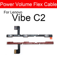 Power & Volume Flex Cable For Lenovo Vibe C2 K10a40 Power Button Switch & Volume Side Keypads Flex Ribbon Replacement Repair