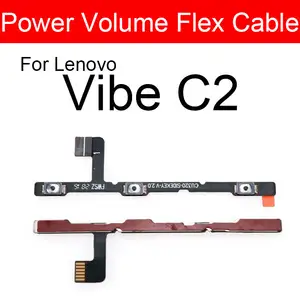 Bilashmart Power Volume Flex Cable Lenovo Vibe C2 K10a40 Power Button Switch Volume Side Keypads Flex Ribbon Replacement Repair