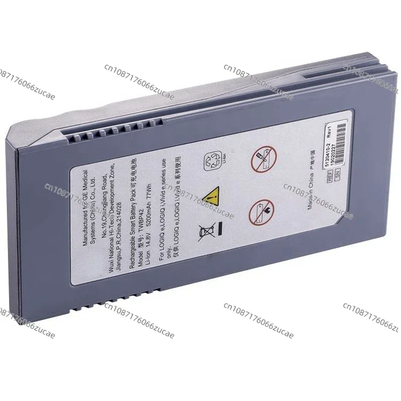 For GE Battery 5120410-2 TWBP42 5451284 LOGIQ-e LOGIQ-i Vivid-e Logiq E R7 14.8V 5200mAh 6-pins-connectors Ultrasound Machine