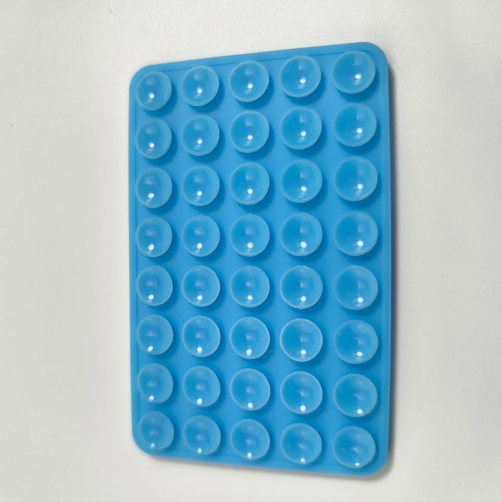 Custodia per telefono con ventosa in silicone a doppia faccia, supporto staccabile per supporto da parete a mani libere per selfie e video