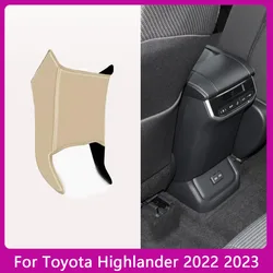 For Toyota Highlander 2022 2023 Car Armrest Mat Anti Kick Pad Microfiber Leather Protection Cover Accessories