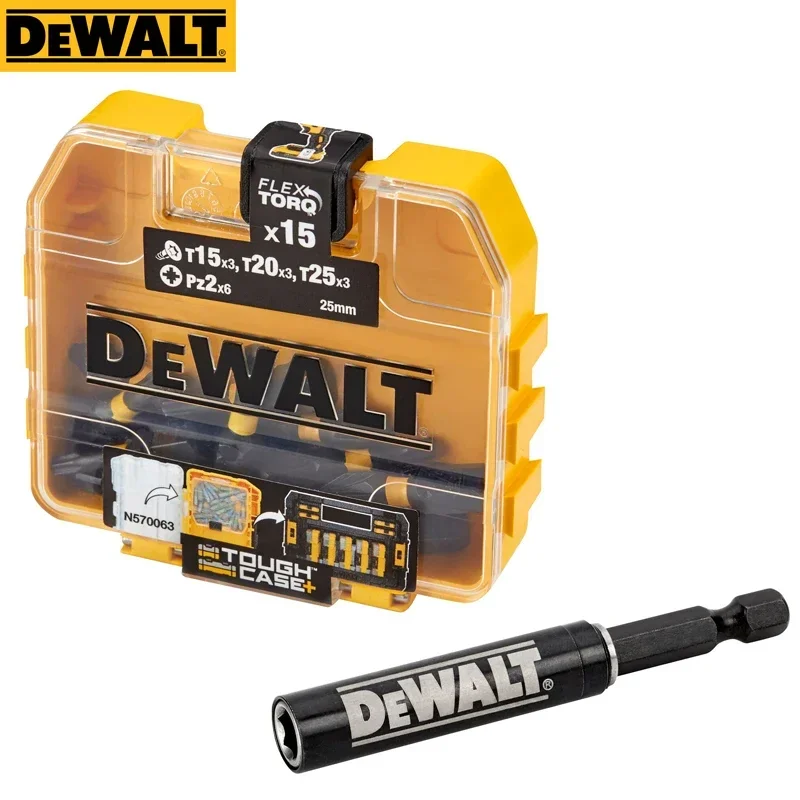 DEWALT 마그네틱 스크루드라이버 보관 세트, 드라이버 드릴 비트, 25mm 전동 공구 액세서리, 16 세트, DT71511, DT70522