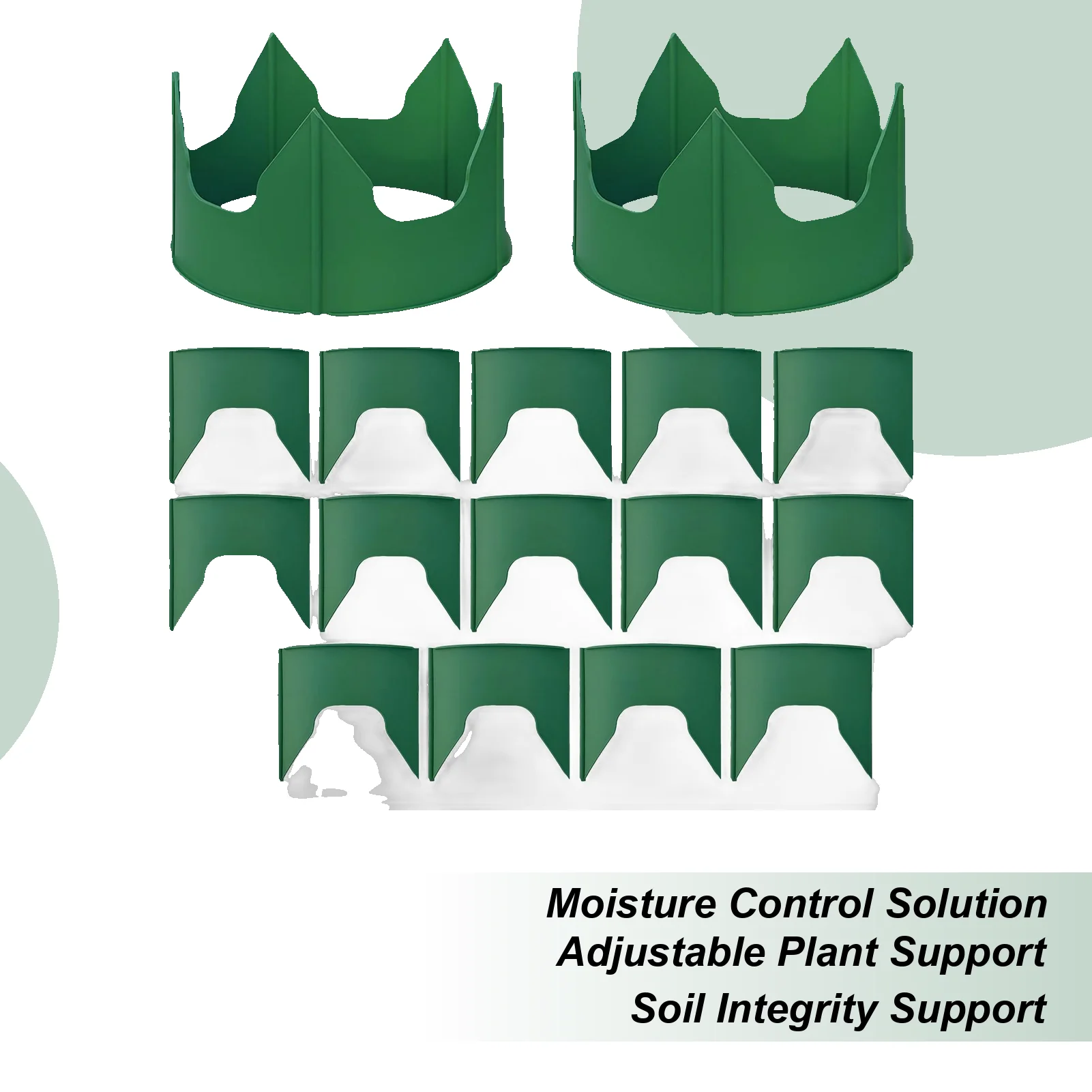 

Кольца для выращивания растений, 24 шт., круглые, с глубоким поливом, многоразовые, окантовка, отдельные кольца для выращивания камней и почвы для сада, балкона, двора