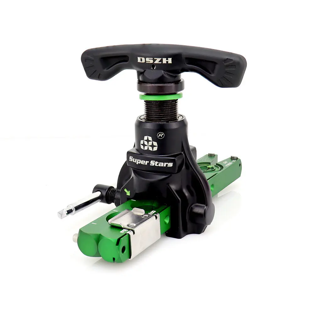 DSZH ST-806M A/c Flaring Tool Kit Pipe Expander Set 6mm - 19mm Tubing Pipe Flare Tool HVAC 45 Eccentric With Pipe Cutter ST806